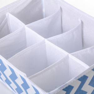 Органайзер для белья «Зигзаг», 32×24×12 см, 8 ячеек, цвет синий Органайзер для белья «Зигзаг», 32×24×12 см, 8 ячеек, цвет синий