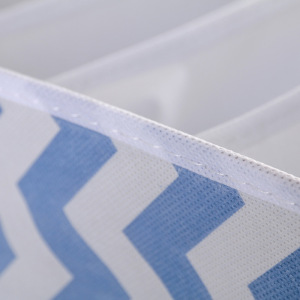 Органайзер для белья «Зигзаг», 6 ячеек, 32×32×12 см, цвет синий Органайзер для белья «Зигзаг», 6 ячеек, 32×32×12 см, цвет синий