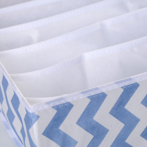 Органайзер для белья «Зигзаг», 6 ячеек, 32×32×12 см, цвет синий Органайзер для белья «Зигзаг», 6 ячеек, 32×32×12 см, цвет синий