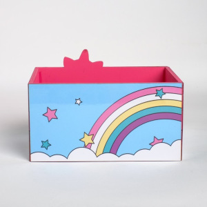 Органайзер для канцтоваров "Единорог с сердечком" розовый замок, 100 х 150 х 80 мм Органайзер для канцтоваров "Единорог с сердечком" розовый замок, 100 х 150 х 80 мм