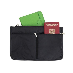 Органайзер для сумки SOFIA, 28х16х10 см, 8 карманов, цвет черный Органайзер для сумки SOFIA, 28х16х10 см, 8 карманов, цвет черный