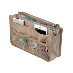 Органайзер для сумки SOFIA, 28х16х8,5 см, 8 карманов, цвет бежевый Органайзер для сумки SOFIA, 28х16х8,5 см, 8 карманов, цвет бежевый