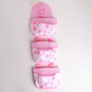 Органайзер с карманами подвесной «Цветочный», 3 отделения, 68×16,5 см, цвет МИКС Органайзер с карманами подвесной «Цветочный», 3 отделения, 68×16,5 см, цвет МИКС