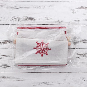 Органайзер с карманами подвесной «Морской бой», 3 кармана, 48×20 см, цвет корчневый Органайзер с карманами подвесной «Морской бой», 3 кармана, 48×20 см, цвет корчневый