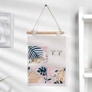 Органайзер с карманами подвесной «Тропики», 3 отделения, 33×31 см Органайзер с карманами подвесной «Тропики», 3 отделения, 33×31 см