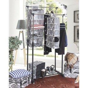 Органайзер с карманами подвесной «Вензель», 37×60 см, 6 отделений, цвет чёрно-белый Органайзер с карманами подвесной «Вензель», 37×60 см, 6 отделений, цвет чёрно-белый