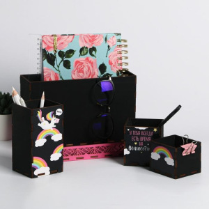 Органайзер складной дерево "Единорог" 23,5 х 15 х 14,2 см 3945532 Органайзер складной дерево "Единорог" 23,5 х 15 х 14,2 см 3945532