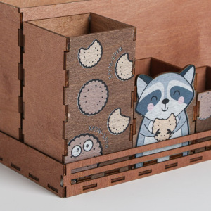 Органайзер складной дерево "Енот" 23,5 х 15 х 14,2 см 3945532 Органайзер складной дерево "Енот" 23,5 х 15 х 14,2 см 3945532