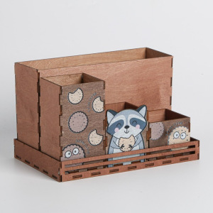 Органайзер складной дерево "Енот" 23,5 х 15 х 14,2 см 3945532 Органайзер складной дерево "Енот" 23,5 х 15 х 14,2 см 3945532