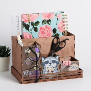 Органайзер складной дерево "Енот" 23,5 х 15 х 14,2 см 3945532 Органайзер складной дерево "Енот" 23,5 х 15 х 14,2 см 3945532