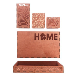 Органайзер складной дерево "Home" 23,5 х 15 х 14,2 см 3945532 Органайзер складной дерево "Home" 23,5 х 15 х 14,2 см 3945532