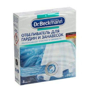 Отбеливатель для гардин и занавесок Dr.Beckmann, 3 шт. х 40 г Отбеливатель для гардин и занавесок Dr.Beckmann, 3 шт. х 40 г