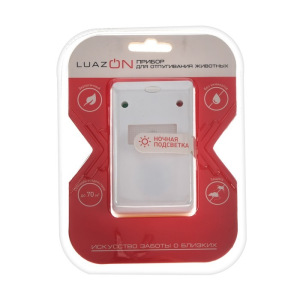 Отпугиватель крыс и насекомых LuazON LRI-11, ультразвуковой, 70 м2, 220 В, белый Отпугиватель крыс и насекомых LuazON LRI-11, ультразвуковой, 70 м2, 220 В, белый