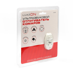 Отпугиватель насекомых LuazON LUNIG-02, ультразвуковой, 3 м2, питание CR-2032, белый Отпугиватель насекомых LuazON LUNIG-02, ультразвуковой, 3 м2, питание CR-2032, белый