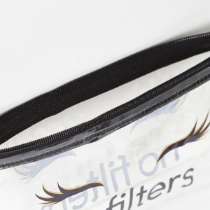 Пенал - футляр, отдел на молнии, цвет чёрный/прозрачный Пенал - футляр, отдел на молнии, цвет чёрный/прозрачный