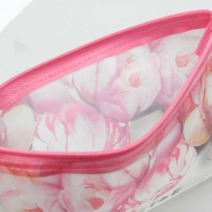 Пенал - футляр, отдел на молнии, цвет розовый/белый Пенал - футляр, отдел на молнии, цвет розовый/белый
