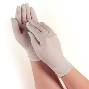 Перчатки хозяйственные нитриловые неопудренные Доляна, размер M, 2,5 гр, 100 шт/уп, цена за 1 шт, цвет белый Перчатки хозяйственные нитриловые неопудренные Доляна, размер M, 2,5 гр, 100 шт/уп, цена за 1 шт, цвет белый