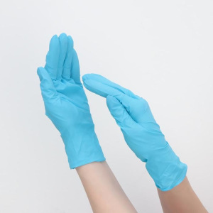 Перчатки хозяйственные нитриловые неопудренные Доляна, размер M, повышенной прочности, 4 гр, 100 шт/уп, цена за 1 шт, цв Перчатки хозяйственные нитриловые неопудренные Доляна, размер M, повышенной прочности, 4 гр, 100 шт/уп, цена за 1 шт, цв