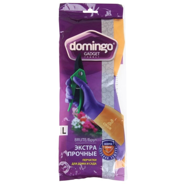 Перчатки хозяйственные резиновые «Брут», размер L, экстрапрочные