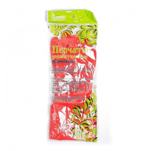 Перчатки хозяйственные резиновые Доляна, размер S, длинные манжеты, 80 гр, цвет красный Перчатки хозяйственные резиновые Доляна, размер S, длинные манжеты, 80 гр, цвет красный