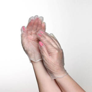 Перчатки хозяйственные виниловые, размер M, 100 шт/уп, цена за 1 шт Перчатки хозяйственные виниловые, размер M, 100 шт/уп, цена за 1 шт