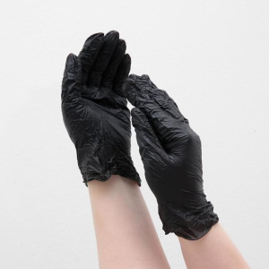 Перчатки виниловые, размер L, 100 шт/уп, цвет чёрный Перчатки виниловые, размер L, 100 шт/уп, цвет чёрный