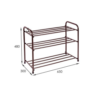 Подставка для обуви, 3 яруса, 65×30×48 см, цвет медный антик Подставка для обуви, 3 яруса, 65×30×48 см, цвет медный антик