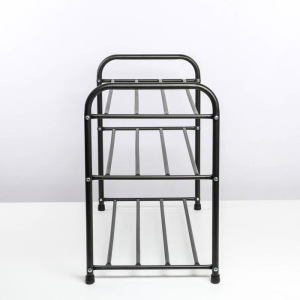 Подставка для обуви, 3 яруса, 65×32×48,5 см, цвет чёрный Подставка для обуви, 3 яруса, 65×32×48,5 см, цвет чёрный