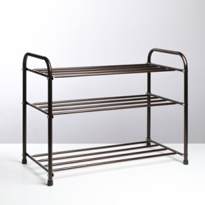 Подставка для обуви, 3 яруса, 65×32×48,5 см, цвет медный антик Подставка для обуви, 3 яруса, 65×32×48,5 см, цвет медный антик