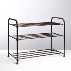 Подставка для обуви, 3 яруса, 65×32×48,5 см, цвет медный антик Подставка для обуви, 3 яруса, 65×32×48,5 см, цвет медный антик