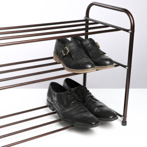 Подставка для обуви, 3 яруса, 65×32×48,5 см, цвет медный антик Подставка для обуви, 3 яруса, 65×32×48,5 см, цвет медный антик