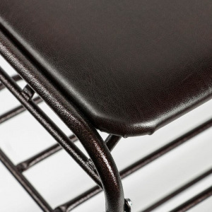 Подставка для обуви с сиденьем, 3 яруса, 65×32×48,5 см см, цвет медный антик Подставка для обуви с сиденьем, 3 яруса, 65×32×48,5 см см, цвет медный антик