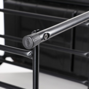 Подставка для обуви с сиденьем и ящиком ЗМИ, 3 яруса, 45×30×48 см, цвет чёрный Подставка для обуви с сиденьем и ящиком ЗМИ, 3 яруса, 45×30×48 см, цвет чёрный