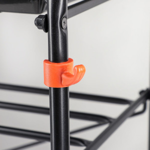 Подставка для обуви с сиденьем и ящиком ЗМИ, 3 яруса, 45×30×48 см, цвет чёрный Подставка для обуви с сиденьем и ящиком ЗМИ, 3 яруса, 45×30×48 см, цвет чёрный