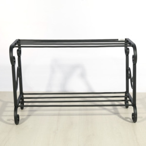 Подставка для обуви «Стандарт», 2 яруса, 60×30×40 см, цвет чёрный, МИКС Подставка для обуви «Стандарт», 2 яруса, 60×30×40 см, цвет чёрный, МИКС