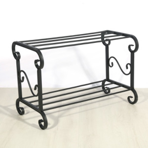 Подставка для обуви «Стандарт», 2 яруса, 60×30×40 см, цвет чёрный, МИКС Подставка для обуви «Стандарт», 2 яруса, 60×30×40 см, цвет чёрный, МИКС