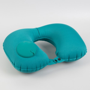 Подушка для шеи дорожная, надувная, с насосом, 47 × 27 см, цвет МИКС Подушка для шеи дорожная, надувная, с насосом, 47 × 27 см, цвет МИКС