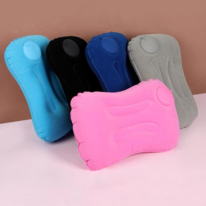 Подушка дорожная, надувная, со встроенным насосом, 45 × 30 см, цвет МИКС Подушка дорожная, надувная, со встроенным насосом, 45 × 30 см, цвет МИКС