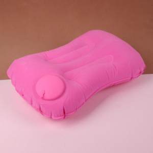 Подушка дорожная, надувная, со встроенным насосом, 45 × 30 см, цвет МИКС Подушка дорожная, надувная, со встроенным насосом, 45 × 30 см, цвет МИКС