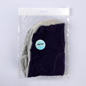 Подушка надувная, 37 × 28 × 15 см, цвет синий/серый Подушка надувная, 37 × 28 × 15 см, цвет синий/серый