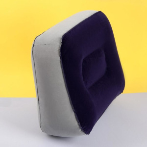 Подушка надувная, 37 × 28 × 15 см, цвет синий/серый Подушка надувная, 37 × 28 × 15 см, цвет синий/серый