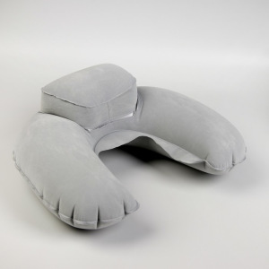 Подушка-воротник для шеи, с подголовником, надувная, в чехле, 43 × 28 см, цвет МИКС Подушка-воротник для шеи, с подголовником, надувная, в чехле, 43 × 28 см, цвет МИКС