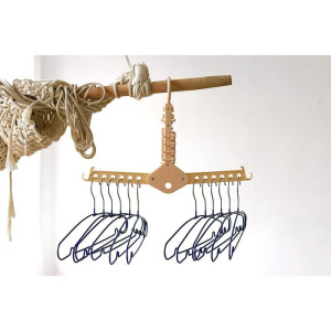 Подвесной органайзер для вешалок и аксессуаров, цвет бежевый Подвесной органайзер для вешалок и аксессуаров, цвет бежевый