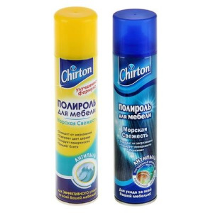 Полироль для мебели Chirton "Антипыль: Морская свежесть", 300 мл Полироль для мебели Chirton "Антипыль: Морская свежесть", 300 мл