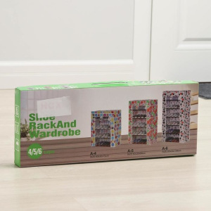 Полка для обуви, 4 яруса, 60×30×72 см, цвет бордовый Полка для обуви, 4 яруса, 60×30×72 см, цвет бордовый