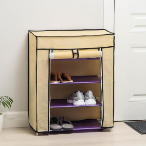 Полка для обуви, 4 яруса, 60×30×72 см, цвет МИКС Полка для обуви, 4 яруса, 60×30×72 см, цвет МИКС