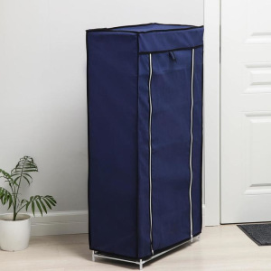 Полка для обуви, 6 ярусов, 57×28×107 см, цвет синий Полка для обуви, 6 ярусов, 57×28×107 см, цвет синий