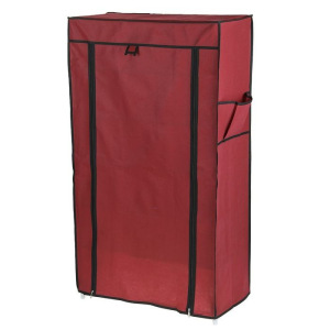 Полка для обуви, 6 ярусов, 60×28×105 см, цвет бордовый Полка для обуви, 6 ярусов, 60×28×105 см, цвет бордовый