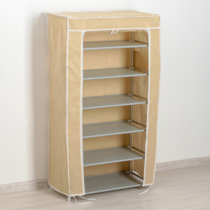 Полка для обуви, 6 ярусов, 60×28×105 см, цвет МИКС Полка для обуви, 6 ярусов, 60×28×105 см, цвет МИКС