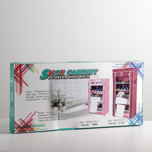 Полка для обуви, 6 ярусов, 60×28×105 см, цвет МИКС Полка для обуви, 6 ярусов, 60×28×105 см, цвет МИКС